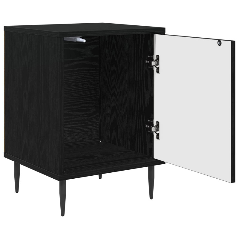36cm W Engineered Wood Bedside Table