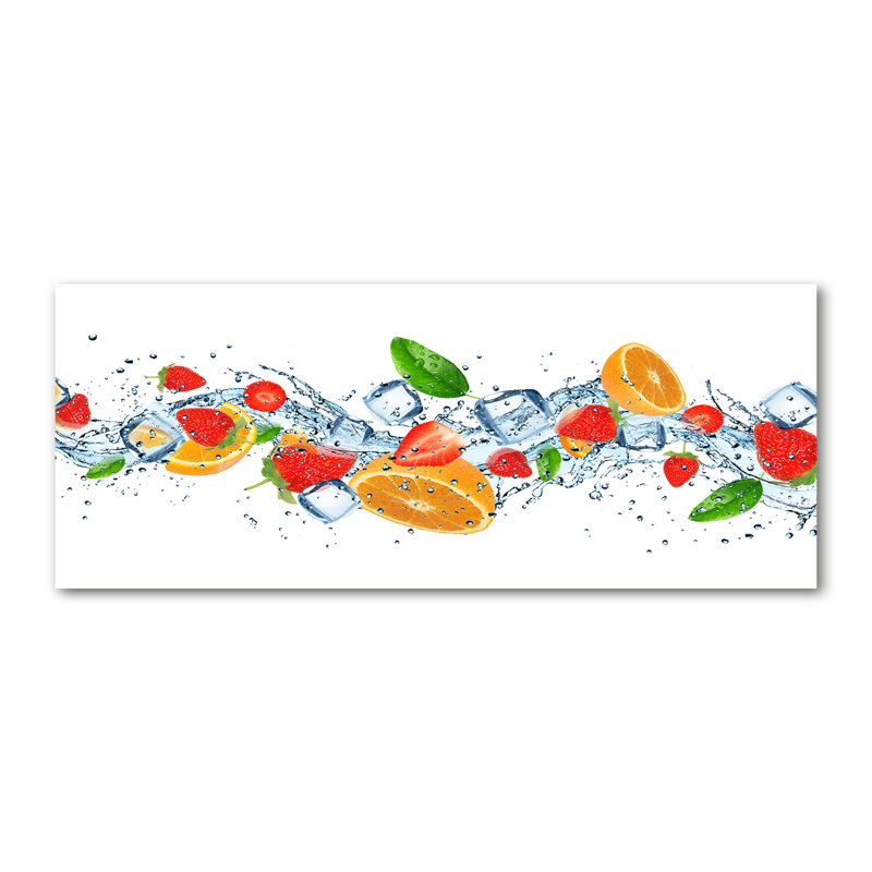 Fruit with Ice 1 Piece Wall Art on Canvas