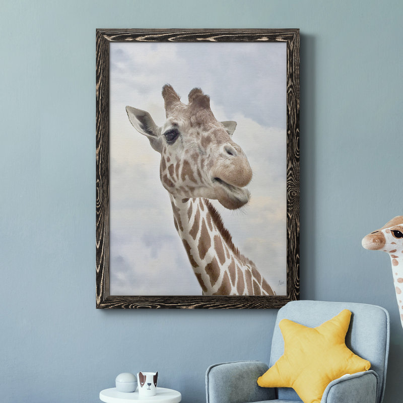 Smiley - Cadre photo, impression sur toile, Cadre noir, H 44 po x l 31 po x P 1 po