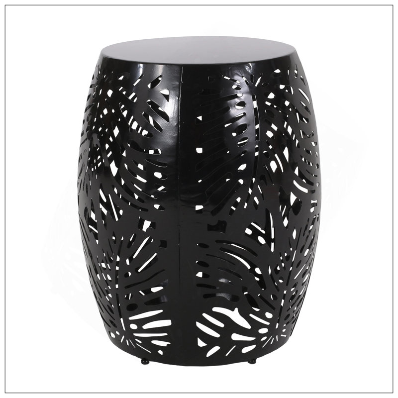Metal End Table -Large, Black