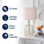 Lampe de table en verre Chesterfield 26 po