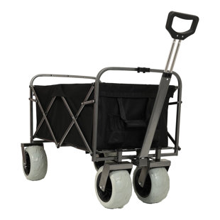 Chariot de pêche avec porte-canne et pneus