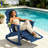 Plastic/Resin Folding and Rocking Adirondack Chair with Ottoman-130104934