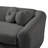Ivy Bronx 112" Modern Curved Sofa, Back Upholstered Couch with 3 Decorative Throw Pillows-27762580