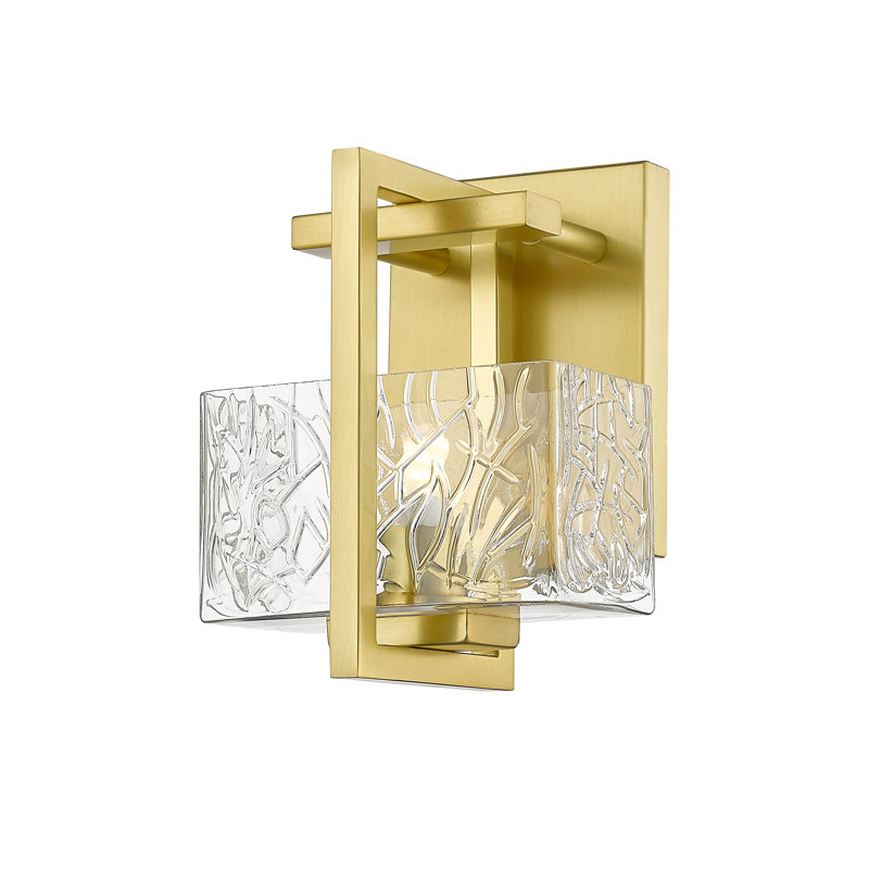 Dimmable Bath Sconce, Satin Gold
