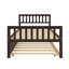 Sturdy Wood Twin-Size Platform Bed Frame Featuring A Pull-Out Trundle-759794430