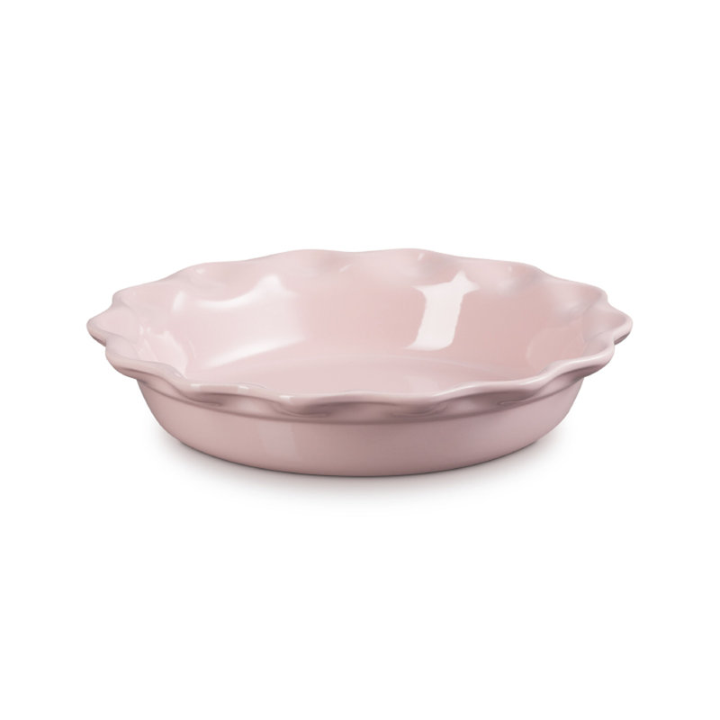 Le Creuset Heritage Fluted Pie Dish 9 In Chiffon Pink