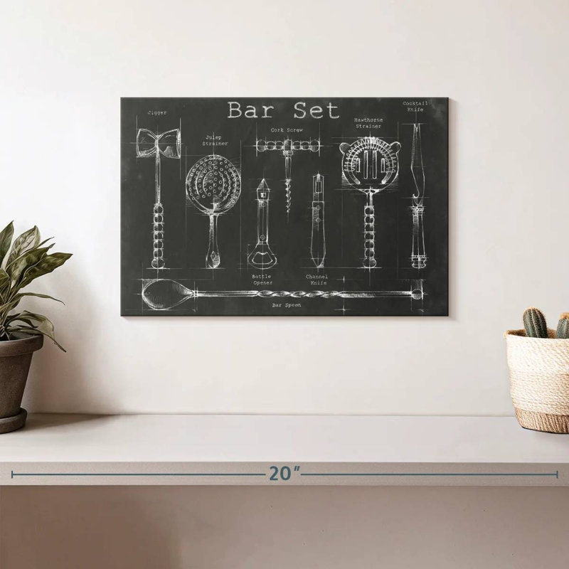 Bar Set, 8" H x 12" W