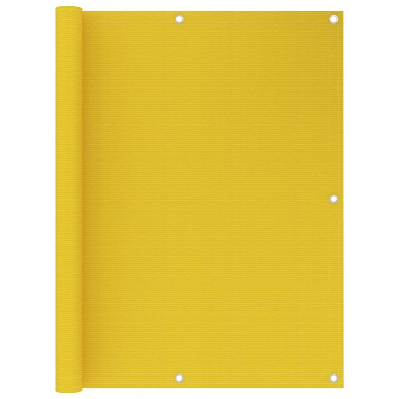 Écran de balcon en PEHD Vidaxl, Crème, L 196,9 po x P 47,2 po