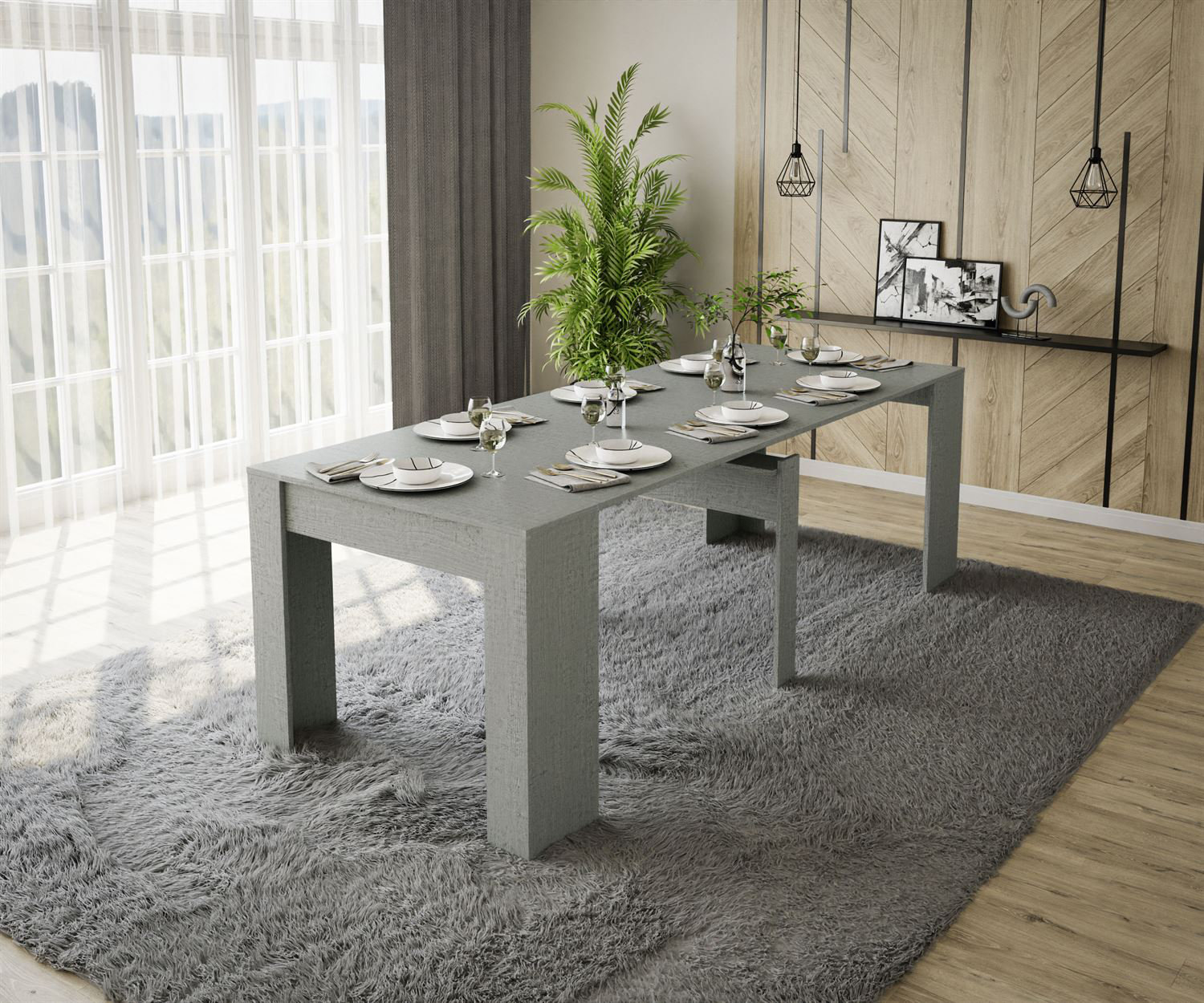 Ledian  Dining Table and Console Table Rectangular 237.7x90cm