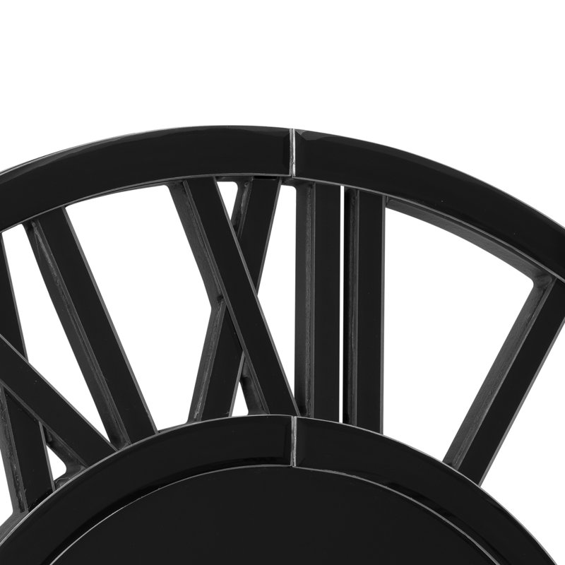 Grande horloge murale Jeni, H 39,37 po x l 39,37 po x P 1,38 po, Noir