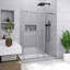 60 po X P 75 po H Porte de douche coulissante réversible semi-sans cadre au fini nickel brossé-127278564
