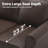 83" W 3 Seater Upholstered Sofa Faux Leather Rolled Arms Couch Mid Century Modern-908981386