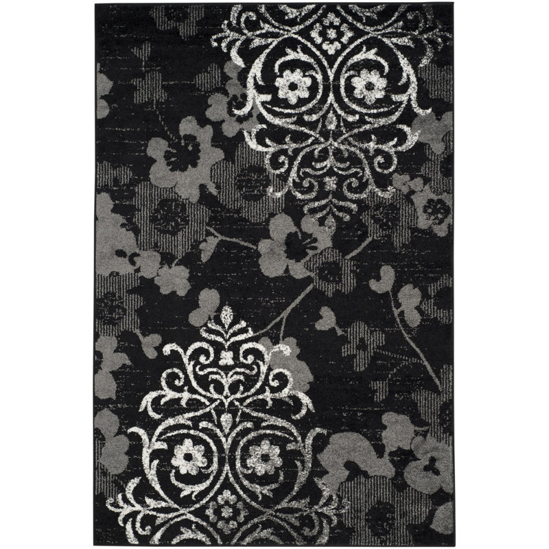 Issleib Floral Area Rug, Rectangle 91 x 152 cm