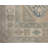 Vintage One-of-a-Kind Rectangle 4'6" X 6'5" 1940s Wool Area Rug in Beige/Blue/Ivory