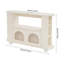 Armoire de rangement autoportante moderne à 2 niveaux blanc crème