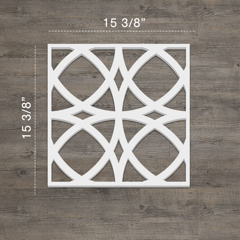 Panneaux muraux décoratifs en PVC de qualité architecturale Fleetwood, H 15,375 po x l 15,375 o x P 0,375 po