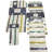 No Holiday Striped Cotton Bib Apron