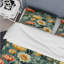 Ensemble de housse de couette éclectique jaune et vert, jaune et vert, en microfibre de polyester-545857063