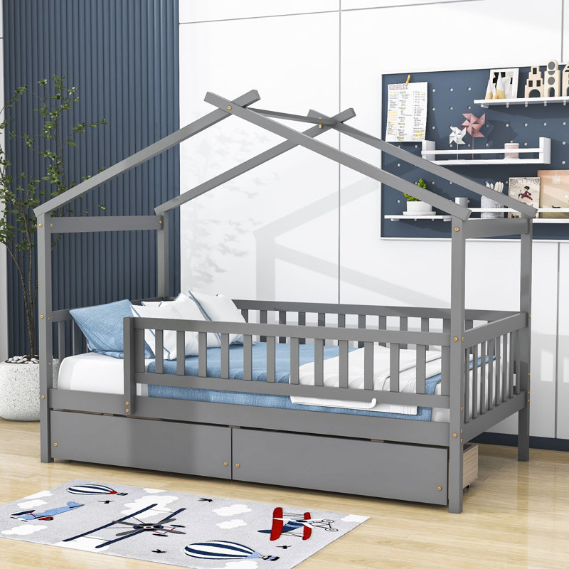 Veyaan Kids Daybed, Gray, Twin