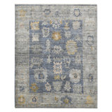 Jwell Hand Knotted Wool Geometric Area Rug