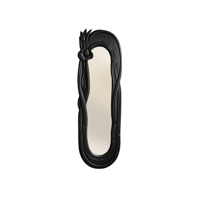 23.62"European antique full-length wall-mounted dressing mirror
