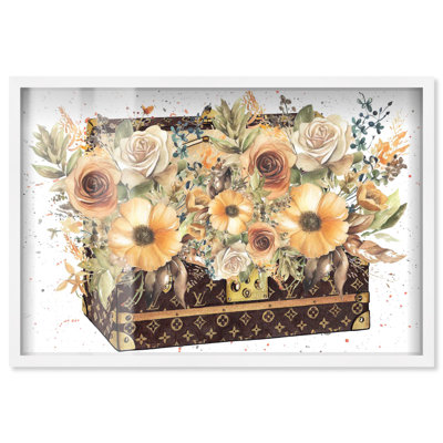 Doll Memories - Golden Memories Shadowbox Print Fashion Illustration by Art Remedy
