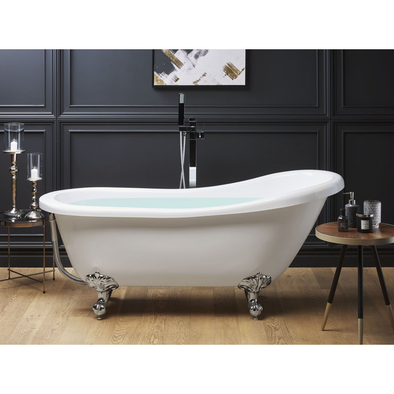 Conneaut 1530mm x 770mm Freestanding Soaking Acrylic Bathtub
