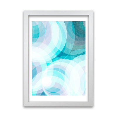 Colourful Purple And Blue Abstract - Print