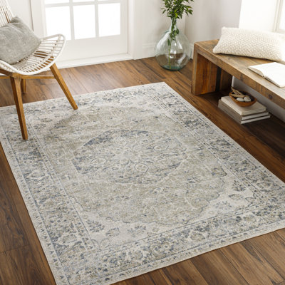 Watts Machine Woven Oriental Area Rug 