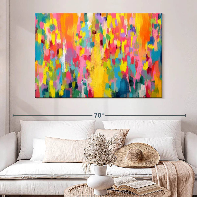 Avery Abstract Vibrant Mix I, H 34 po x l 51 po
