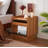Mid-Century Modern Nightstand With 2 Drawers, Charging Station, LED Lights And Quick Assembly-1311644850
