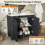 Meuble-lavabo simple 36 po avec comptoir en céramique, armoire à fermeture douce et tablette réglable