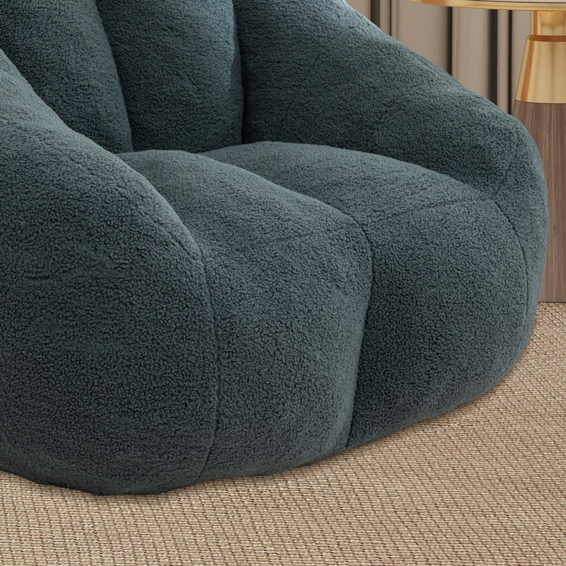 Fauteuil à billes, fauteuil de plancher moderne, Ours en peluche vert