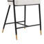 Tabouret de comptoir rembourré de 26 po de hauteur avec structure en métal (ensemble de 2)-1461931340