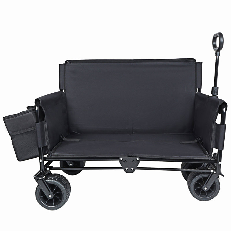 Chariot pliable avec banc Sea, Black
