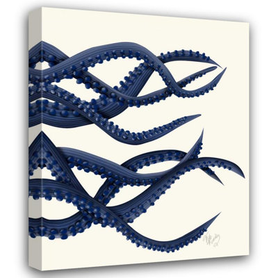 «Latitude Run® Fab Funky Gallery», art sur toile titrée: Octopus géant bleu, triptyque c