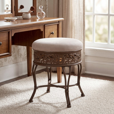 Tabouret de coiffeuse avec dossier rembourré Azalea Park