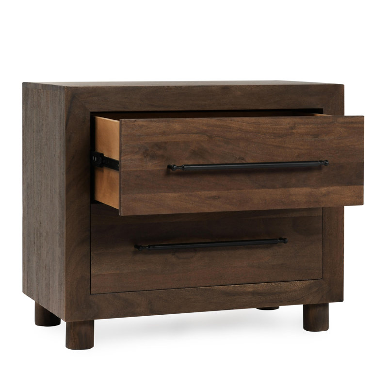 Jaxon 2 - Drawer Solid Wood Nightstand