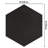 Textile Hex 9" x 10" Porcelain Wall & Floor Tile-2139873934