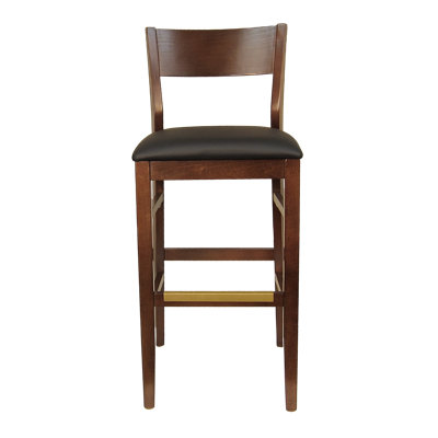 H&D Mid Century Traditional Bar Stool Walnut