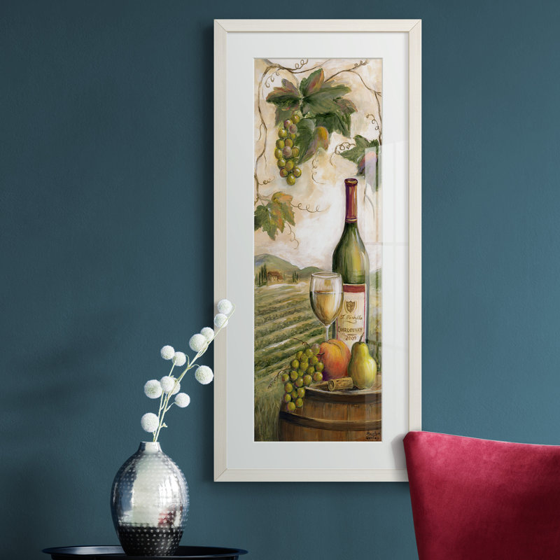 Peinture sur papier encadrée, Blanc
