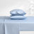 Laura Ashley Cotton Sateen Blend Solid Sheet Set-72163340-72163341
