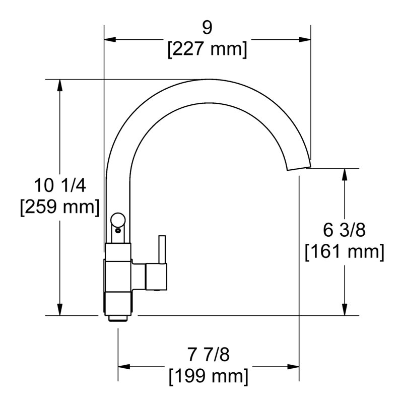 CS™ Two Hole Tub Filler Without Risers, Chrome