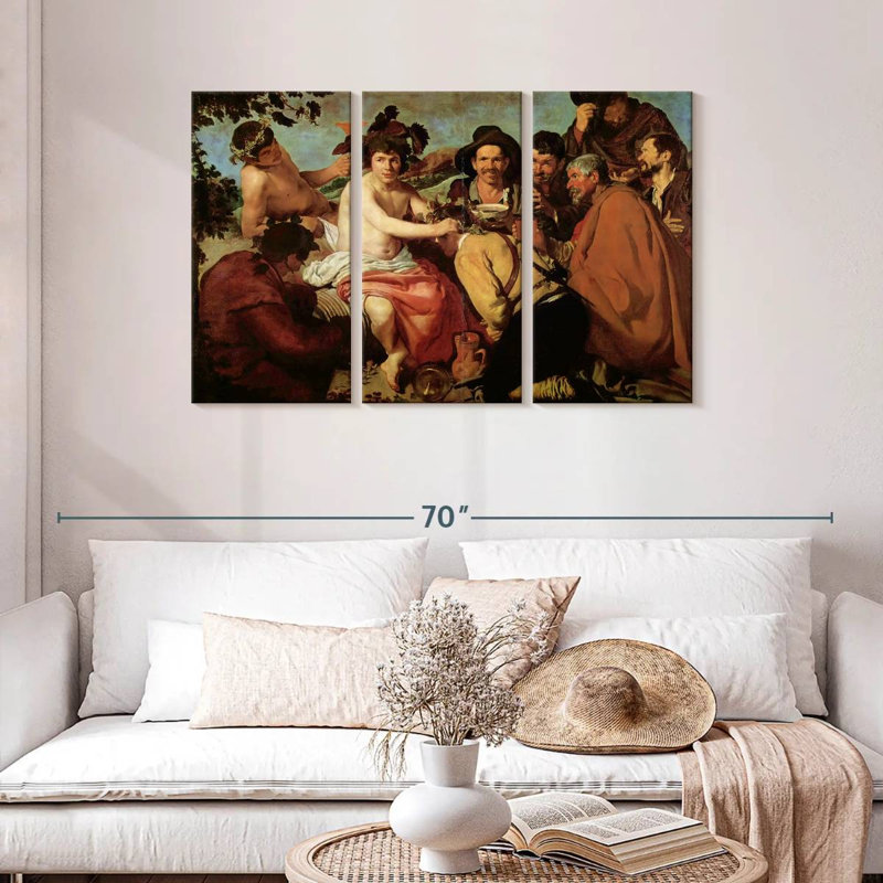 Leisha, le triomphe de Bacchus, H 28 po x l 45 po