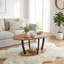 Table basse ovale à 2 niveaux avec rangement central Mandy-803042136-803042135