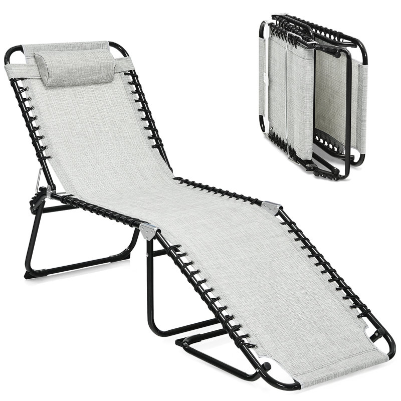 Chaise longue inclinable Arguello, Gris