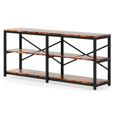 Sofa Table, 3-Tier Hall Table, Console Table for Living Room, Hallway, Bedroom, Office