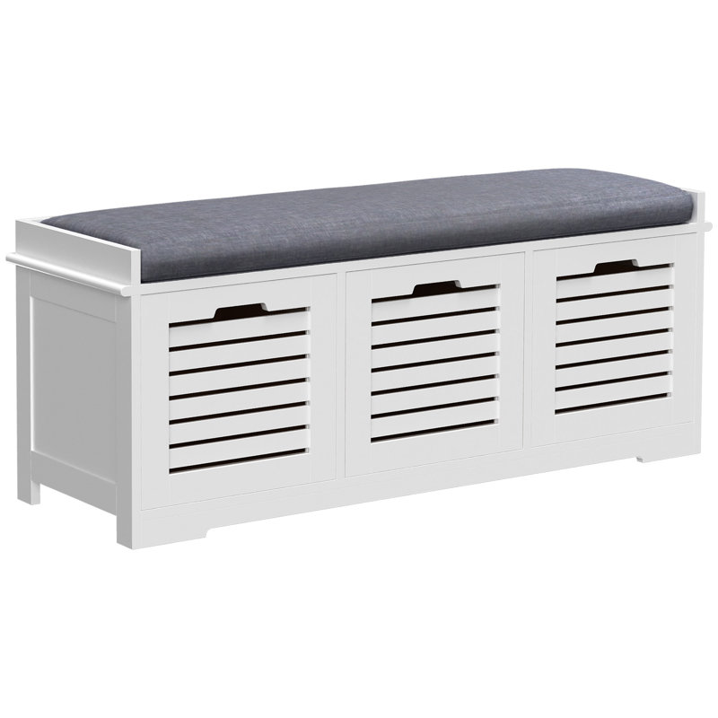 Eyad Linen Upholstered Storage Bench