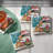 Holiday Buddies 4-Pack Tumbled Tile Stone Coasters